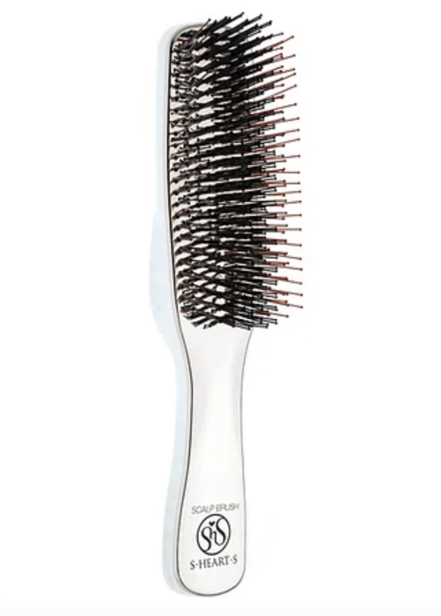 Brosse cheveux scalp argentée Tokio Inkarami - Crème Salon